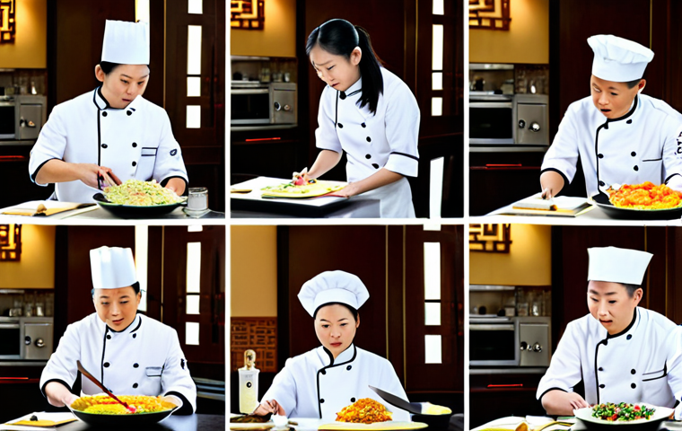 중식조리 자격증 최신 출제 경향 - The Apex of Culinary Hygiene**
"A highly detailed, wide-angle shot of a pristine, professional-grade...